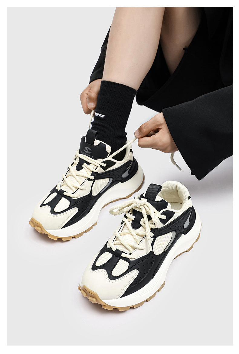 HOBIBEAR Men's Shoes Spring and Autumn Trendy Brand Breathable Thick-soled Torre Shoes Men's Casual Running sneaker Youth Trendy Shoes