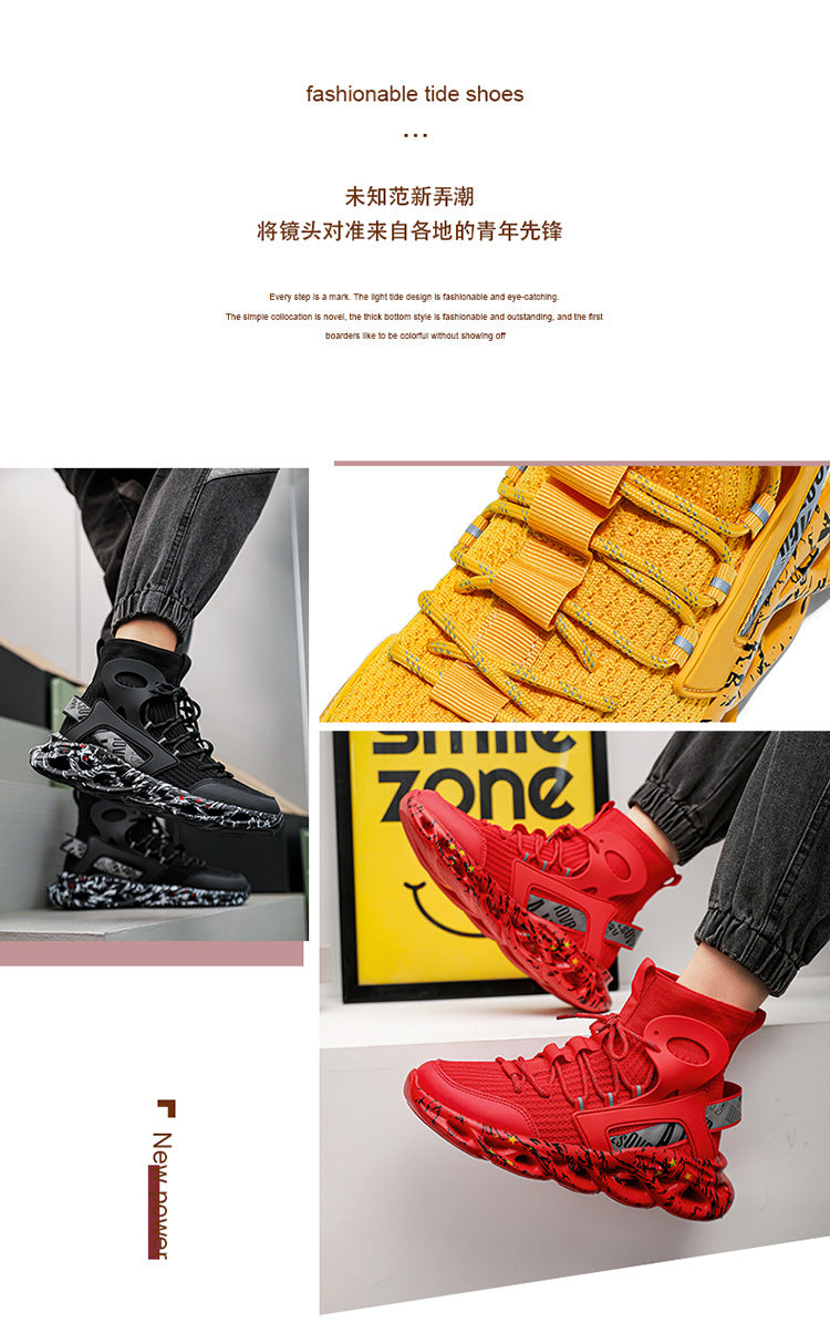 plus size Men's Shoes Spring and Autumn New Soft Sole Sports Casual Mesh Running Shoes Lightweight 46 Cross-border Shoes Men's Trendy Shoes