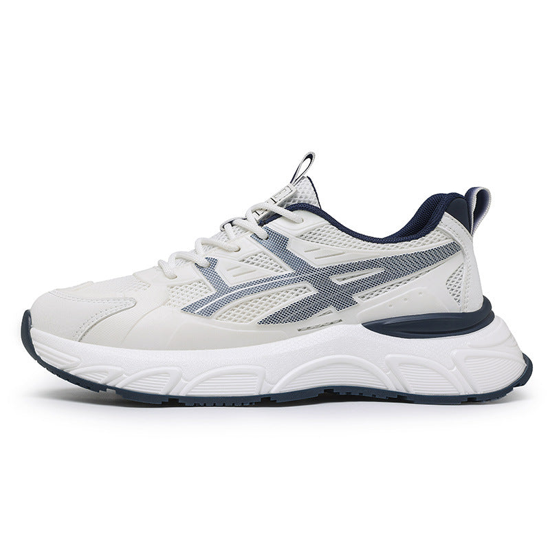 Men's New Spring Casual Comfortable Outdoor Versatile Soft-Soled Running Height-Increasing Sports Shoes for Students and Dads Trendy Shoes