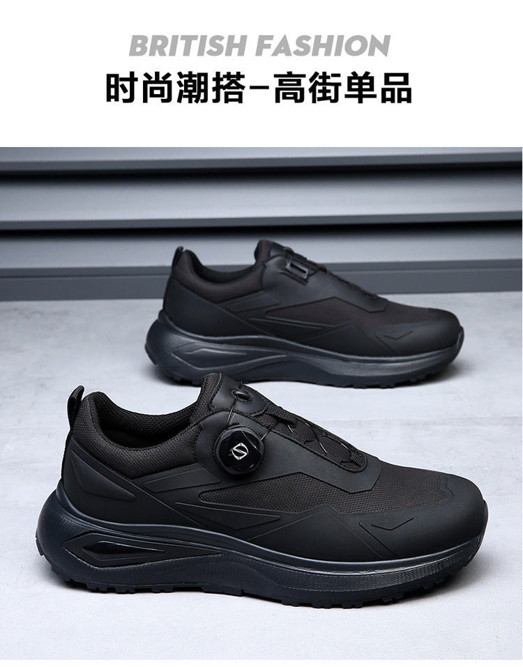 European Station 2024 Spring Fashion Sports Casual Shoes Breathable Soft Bottom Outdoor Running Rotary Button Walking Shoes