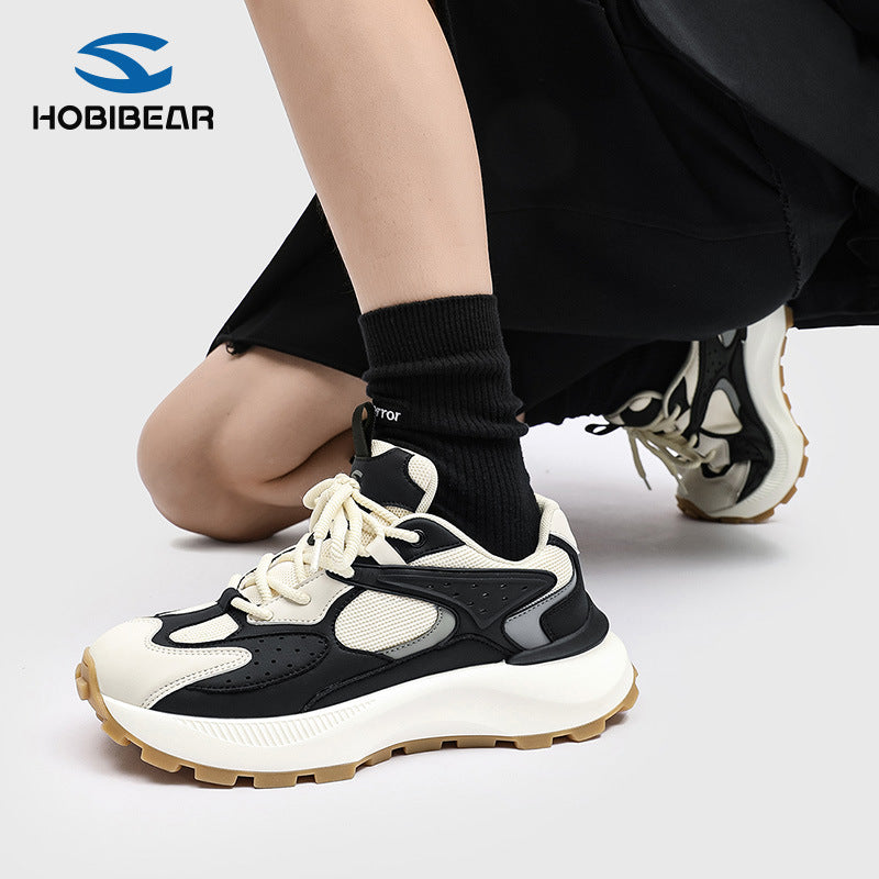 HOBIBEAR Men's Shoes Spring and Autumn Trendy Brand Breathable Thick-soled Torre Shoes Men's Casual Running sneaker Youth Trendy Shoes