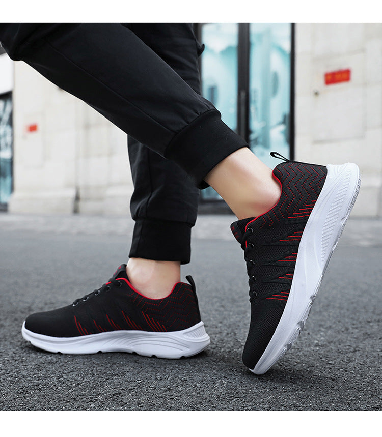 Men's Running Shoes 2025 New Cross-Border Outdoor Breathable Mesh Casual Shoes Men's Fashionable Trendy Sports Shoes