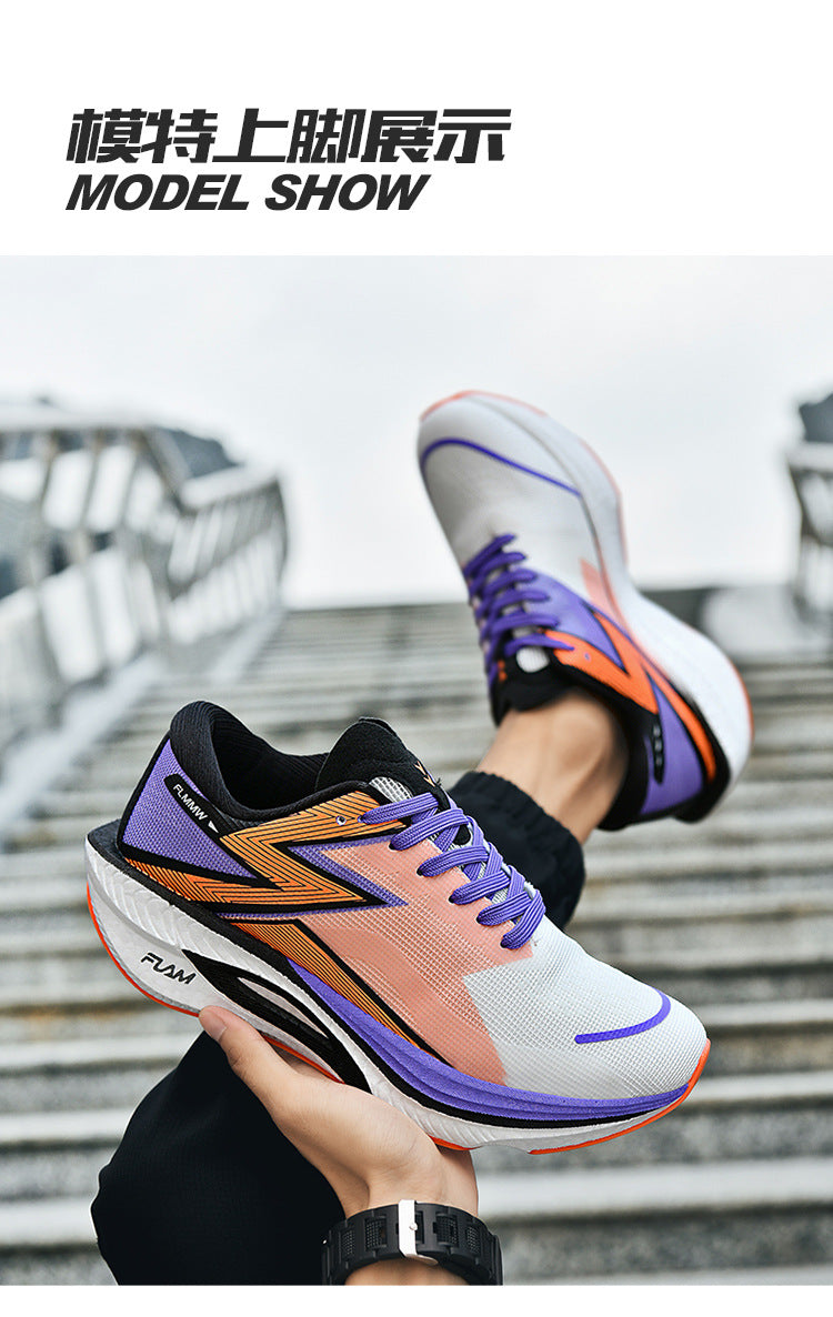 Casual Couple Fashion Cushioning Running Shoes Sports Trendy Shoes Women's Comfortable Versatile Daily Jogging Shoes Men's Breathable All Seasons