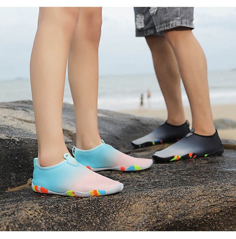 2022 new couple outdoor upstream swimming beach multi-functional shoes thick-soled swimming shoes low-top lazy shoes