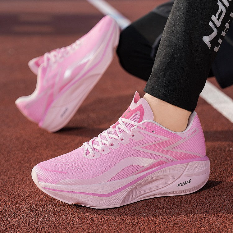 Marathon Carbon Plate Running Shoes for Men and Women, Ultra-Light Shock-Absorbing Shoes for Junior High School Students, Physical Testing Competitions, Racing Professional Sports Shoes, Lightweight