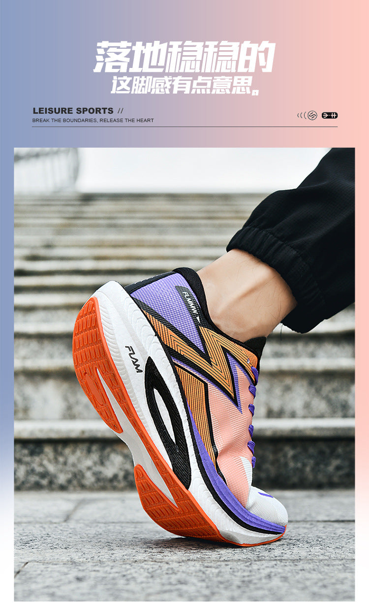 Casual Couple Fashion Cushioning Running Shoes Sports Trendy Shoes Women's Comfortable Versatile Daily Jogging Shoes Men's Breathable All Seasons
