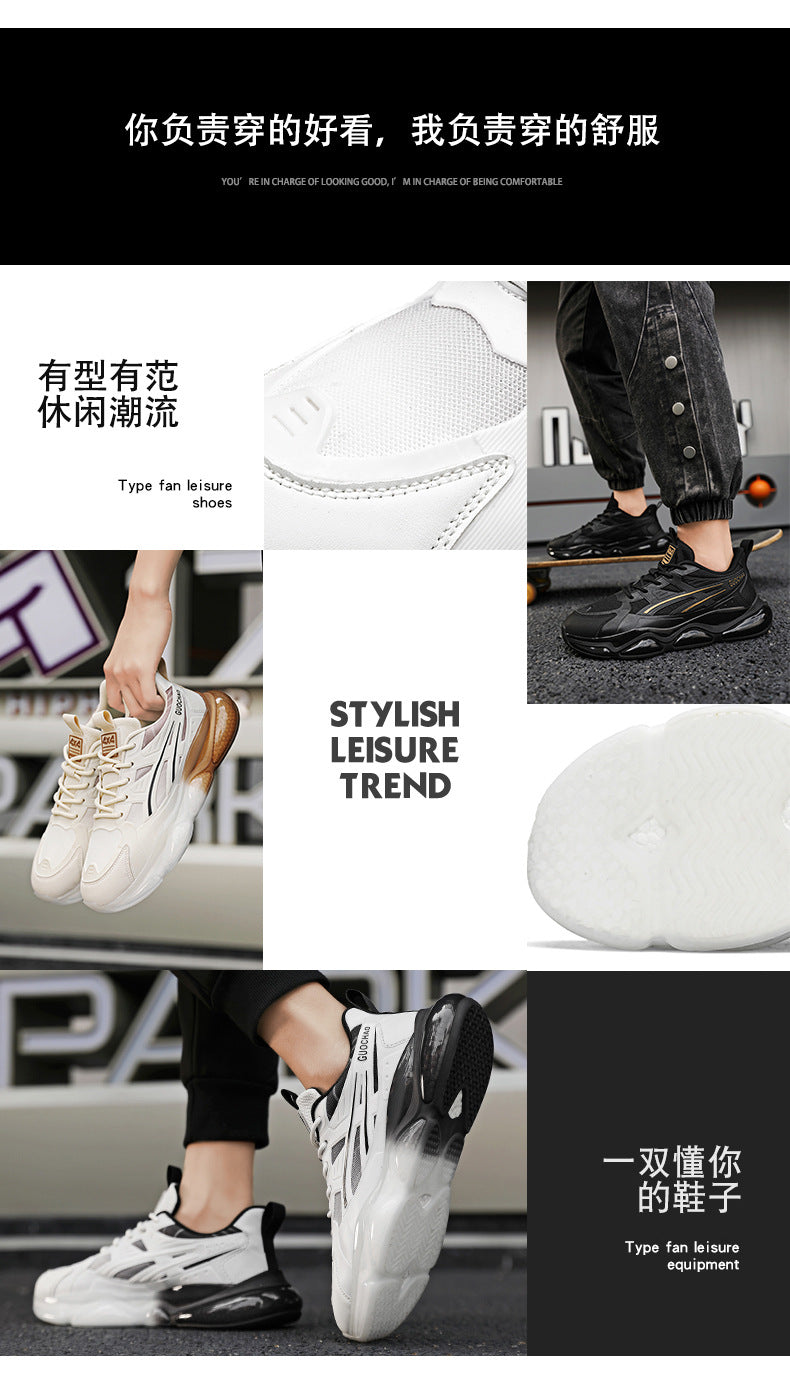 Summer Breathable Mesh Sports Shoes for Men, Soft Soles, Shock-Absorbing, Wear-Resistant, Lightweight Casual Running Shoes, Breathable and Comfortable Shoes