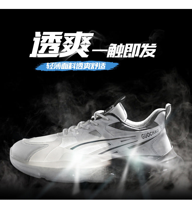 Summer Breathable Mesh Sports Shoes for Men, Soft Soles, Shock-Absorbing, Wear-Resistant, Lightweight Casual Running Shoes, Breathable and Comfortable Shoes