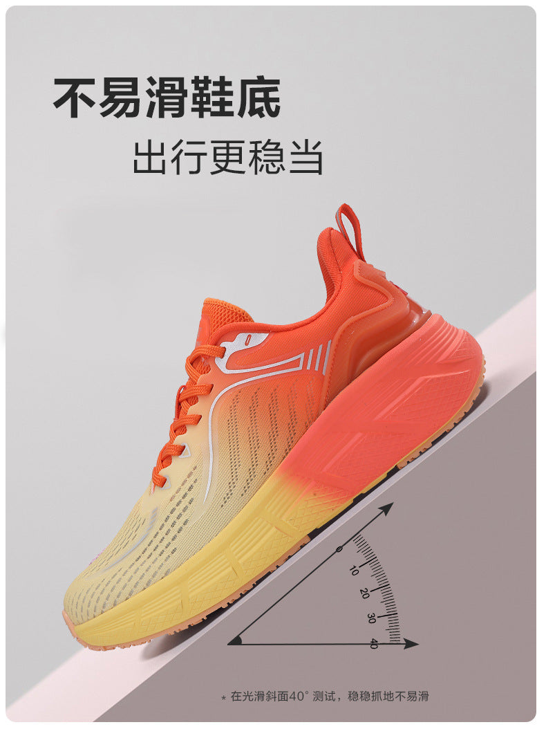 Reflective Night Vision Sports Shoes for Men, Breathable Non-Slip Running Shoes, Shock-Absorbing Professional Marathon Running Shoes, Shock-Absorbing Skipping Shoes for Women