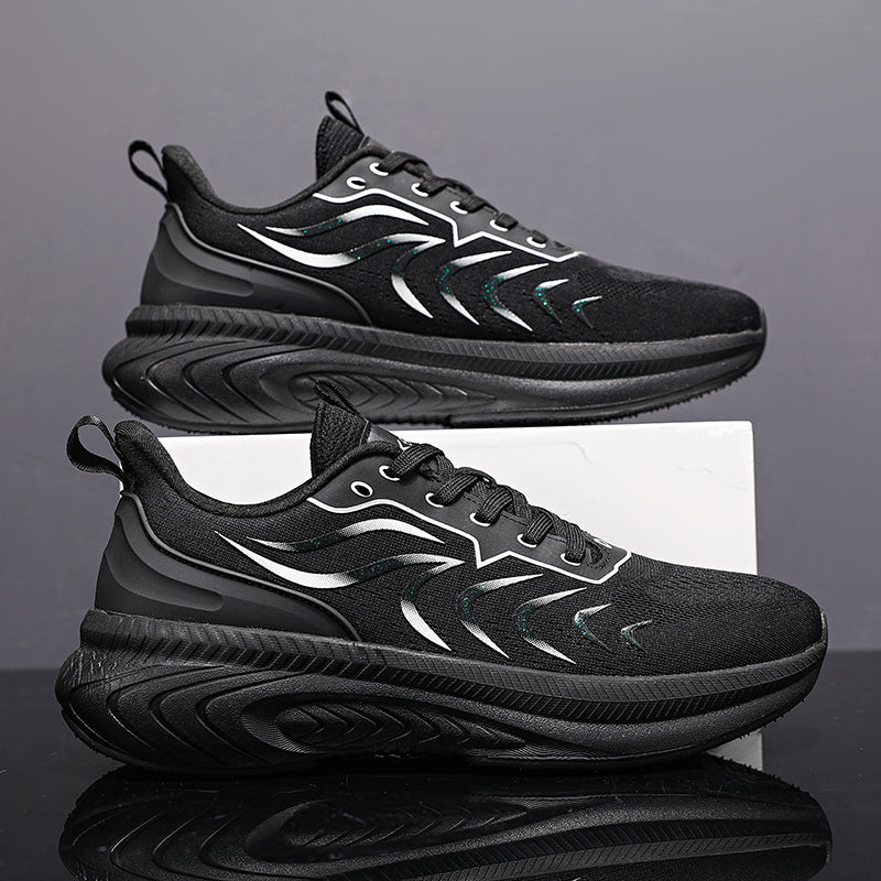Reflective Night Vision Sports Shoes for Men, Breathable Non-Slip Running Shoes, Shock-Absorbing Professional Marathon Running Shoes, Shock-Absorbing Skipping Shoes for Women