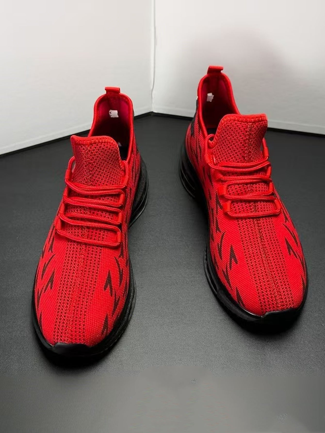 Cross-Border Summer New Lace-Up Mesh Lightweight Breathable Running Shoes Air Cushion Hiking Shoes Casual Sports Trendy Shoes Versatile