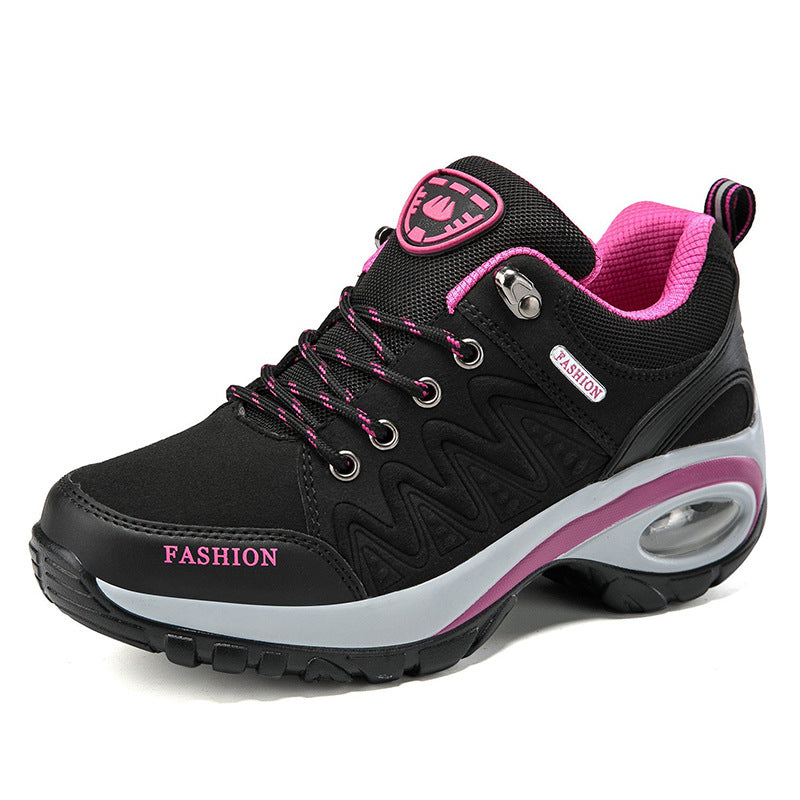 Heightened Air Cushion Women's Shoes Hiking Shoes Outdoor Shoes Casual Non-slip Breathable sneaker 41 Breathable plus size 42
