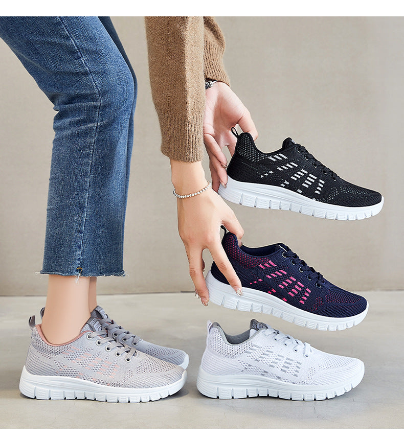 Women's Shoes 2026 Summer New Running Shoes Popular Wholesale Foreign Trade Women's Shoes Soft Sole Comfortable Cross-Border Sports Shoes for Women