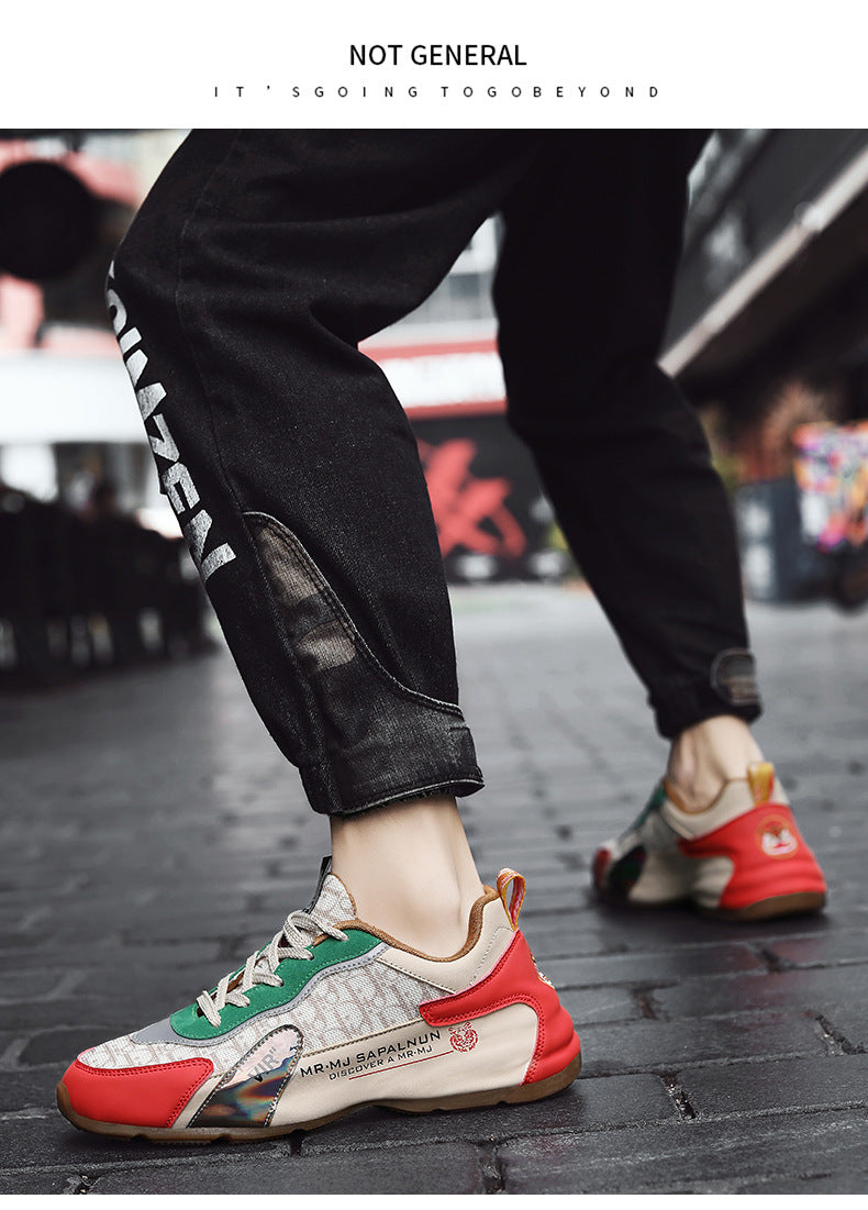 National Fashion Entry Luxury 2025 Summer Cross-border Casual Running Shoes Thick Sole Mesh Breathable Outdoor Torre sneaker