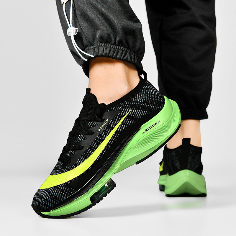 New Running Trendy Shoes Men's Air Cushion Shock Absorption 2025 Spring Lightweight Student Sports 46 Large Size Men's Shoes Casual and Breathable
