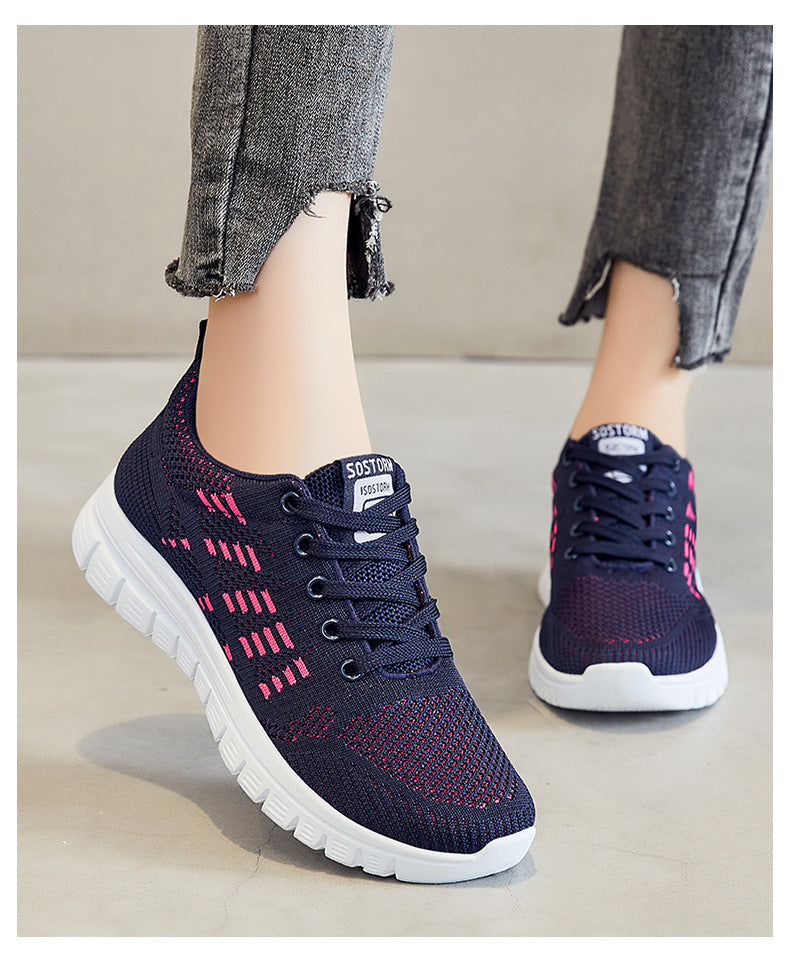 Women's Shoes 2026 Summer New Running Shoes Popular Wholesale Foreign Trade Women's Shoes Soft Sole Comfortable Cross-Border Sports Shoes for Women