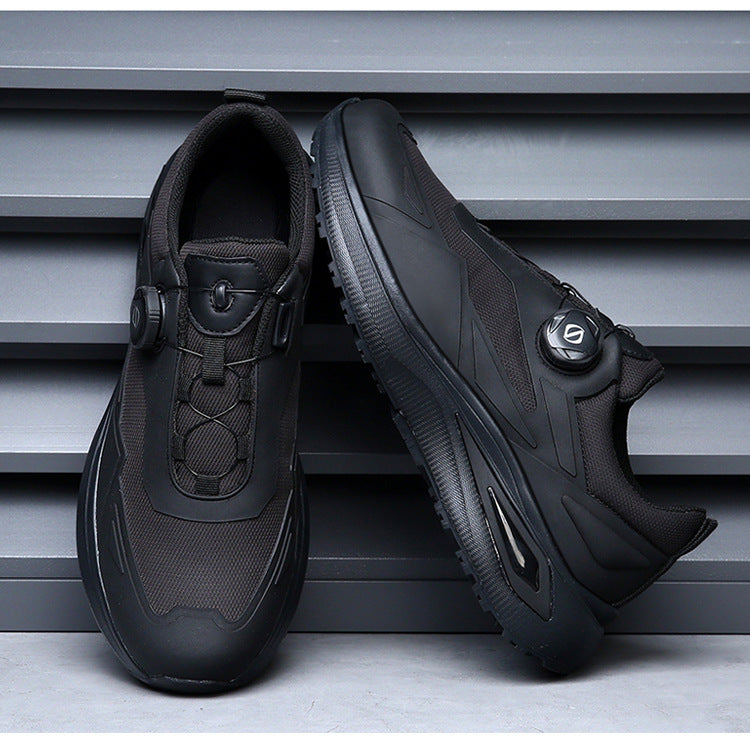 European Station 2024 Spring Fashion Sports Casual Shoes Breathable Soft Bottom Outdoor Running Rotary Button Walking Shoes