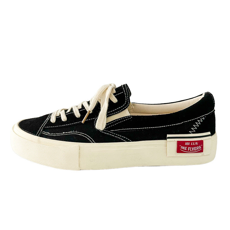 Run-11 2025 New Autumn Style Versatile Classic Canvas Shoes for Couples, Original Design Chic Black Sneakers