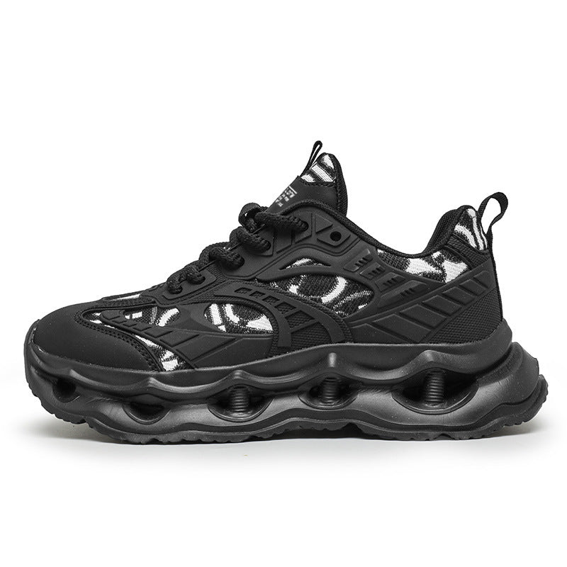 Men's Shoes 2026 New Spring Breathable Trendy Sports Casual Running Shoes for Teenagers Shock-Absorbing Height-Increasing Dad Sneakers