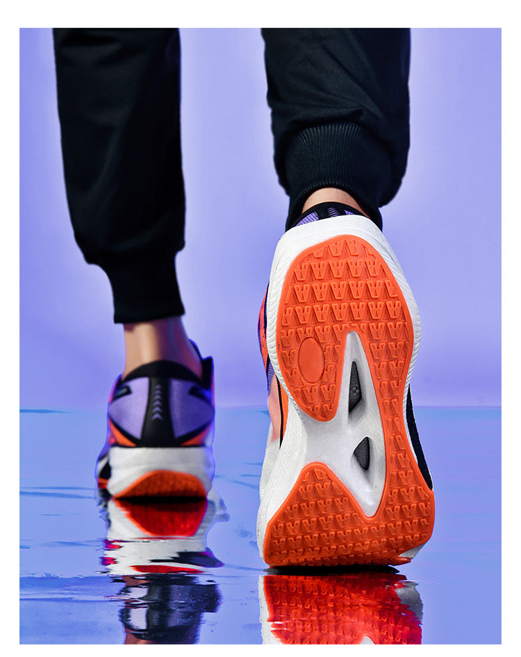 Casual Couple Fashion Cushioning Running Shoes Sports Trendy Shoes Women's Comfortable Versatile Daily Jogging Shoes Men's Breathable All Seasons