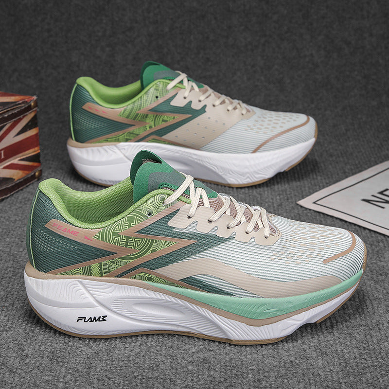 Marathon Carbon Plate Running Shoes for Men and Women, Ultra-Light Shock-Absorbing Shoes for Junior High School Students, Physical Testing Competitions, Racing Professional Sports Shoes, Lightweight