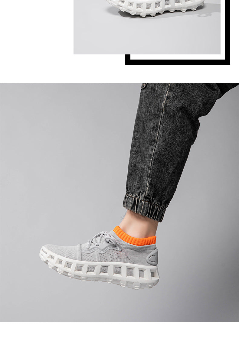 Summer Breathable Mesh Sports Shoes for Men, Soft Soles, Shock Absorption, Wear-Resistant, Lightweight Casual Running Shoes, Comfortable and Trendy Shoes