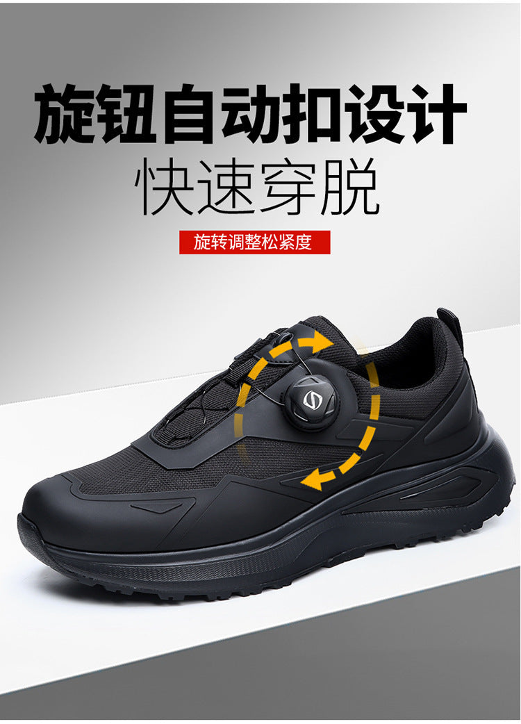 European Station 2024 Spring Fashion Sports Casual Shoes Breathable Soft Bottom Outdoor Running Rotary Button Walking Shoes