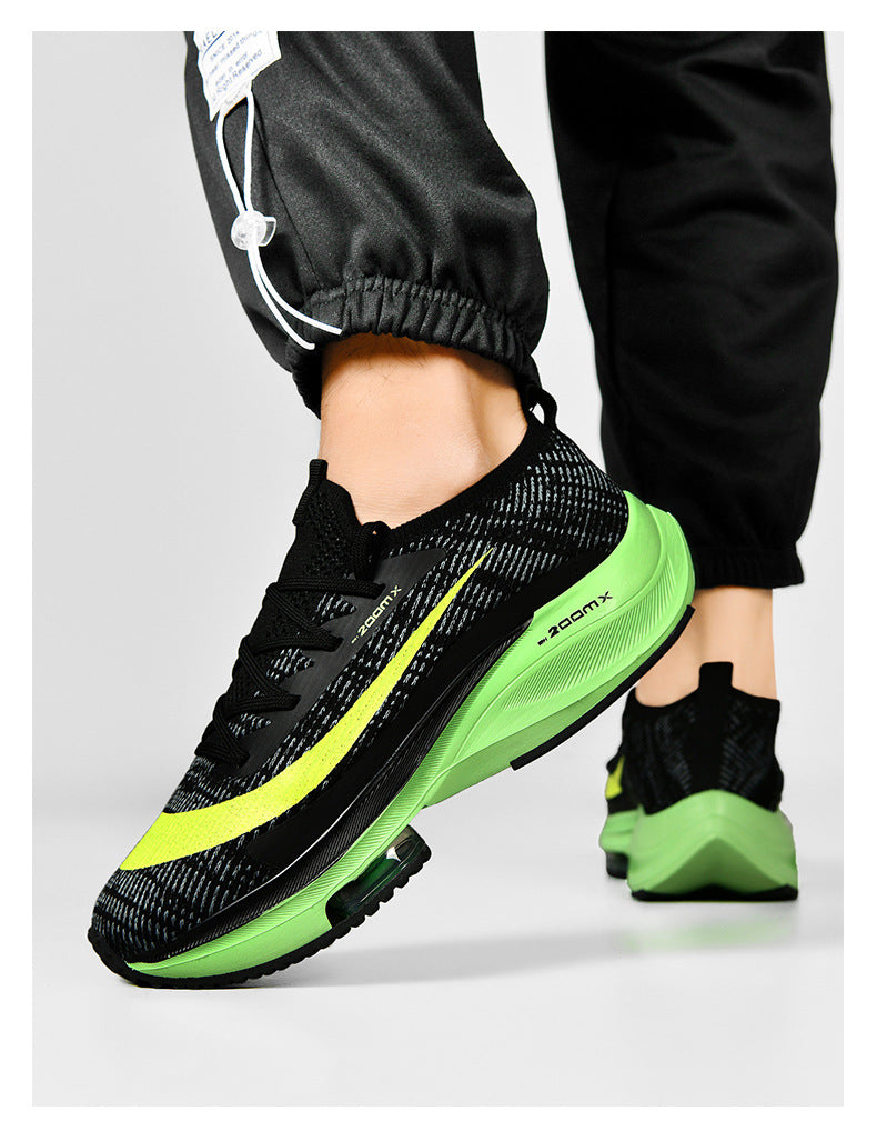 New Running Trendy Shoes Men's Air Cushion Shock Absorption 2025 Spring Lightweight Student Sports 46 Large Size Men's Shoes Casual and Breathable