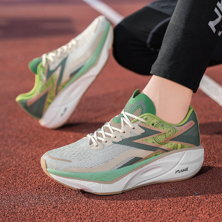 Marathon Carbon Plate Running Shoes for Men and Women, Ultra-Light Shock-Absorbing Shoes for Junior High School Students, Physical Testing Competitions, Racing Professional Sports Shoes, Lightweight