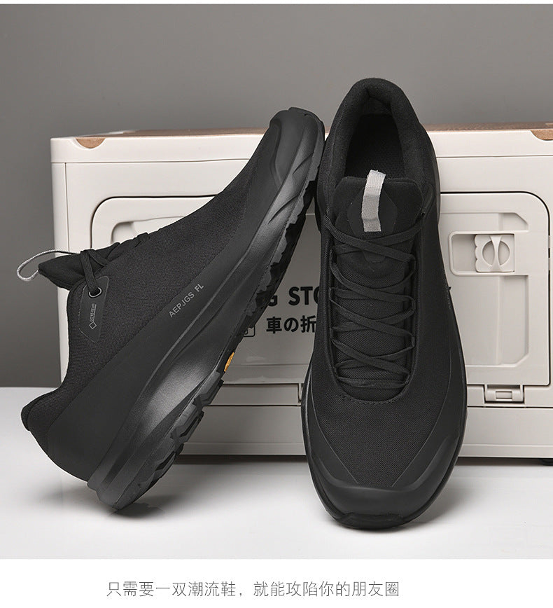 Live broadcast with men's shoes all-terrain running shoes outdoor socks waterproof cross-country hiking sneaker all-match casual shoes