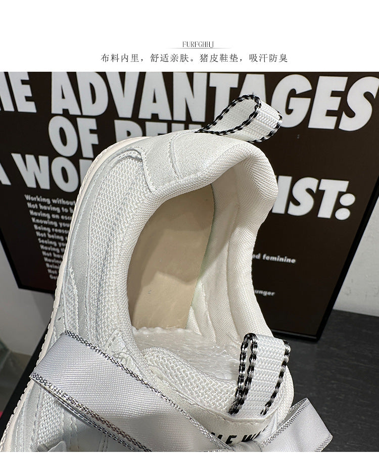 Sports Shoes for Women 2024 New Autum Women's Shoes Flats Breathable Forrest Gump Shoes Casual Versatile Ballet Moral Training Shoes Mesh