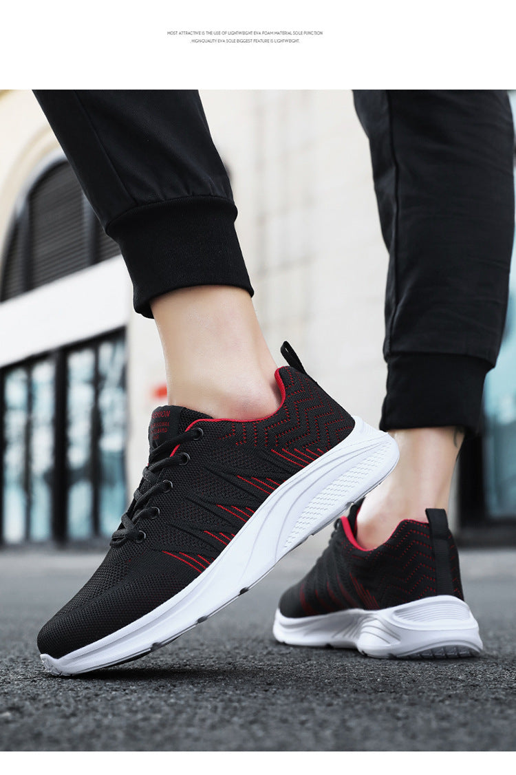 Men's Running Shoes 2025 New Cross-Border Outdoor Breathable Mesh Casual Shoes Men's Fashionable Trendy Sports Shoes
