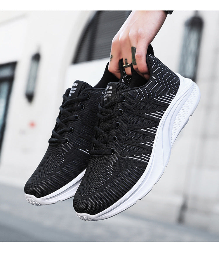 Men's Running Shoes 2025 New Cross-Border Outdoor Breathable Mesh Casual Shoes Men's Fashionable Trendy Sports Shoes