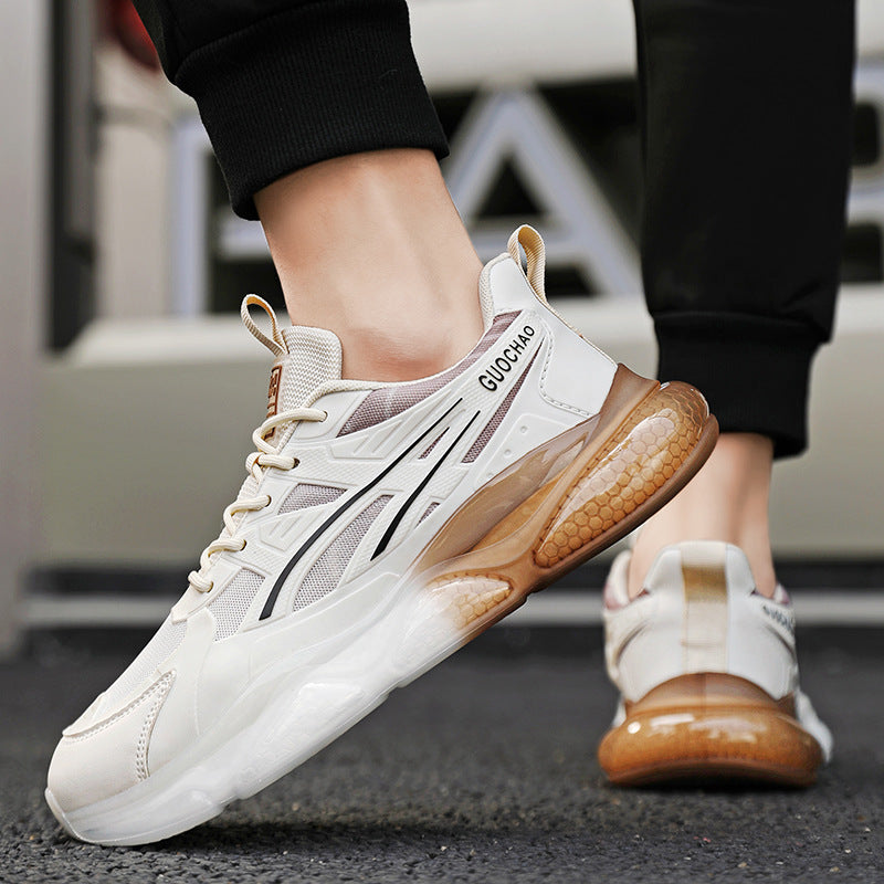 Summer Breathable Mesh Sports Shoes for Men, Soft Soles, Shock-Absorbing, Wear-Resistant, Lightweight Casual Running Shoes, Breathable and Comfortable Shoes