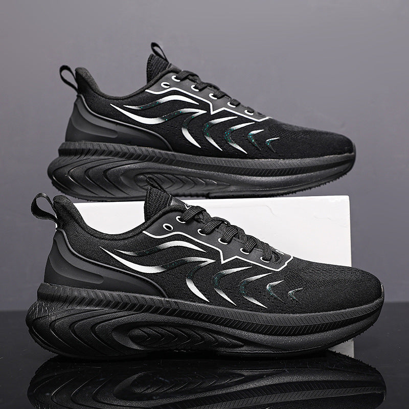 Reflective Night Vision Sports Shoes for Men, Breathable Non-Slip Running Shoes, Shock-Absorbing Professional Marathon Running Shoes, Shock-Absorbing Skipping Shoes for Women
