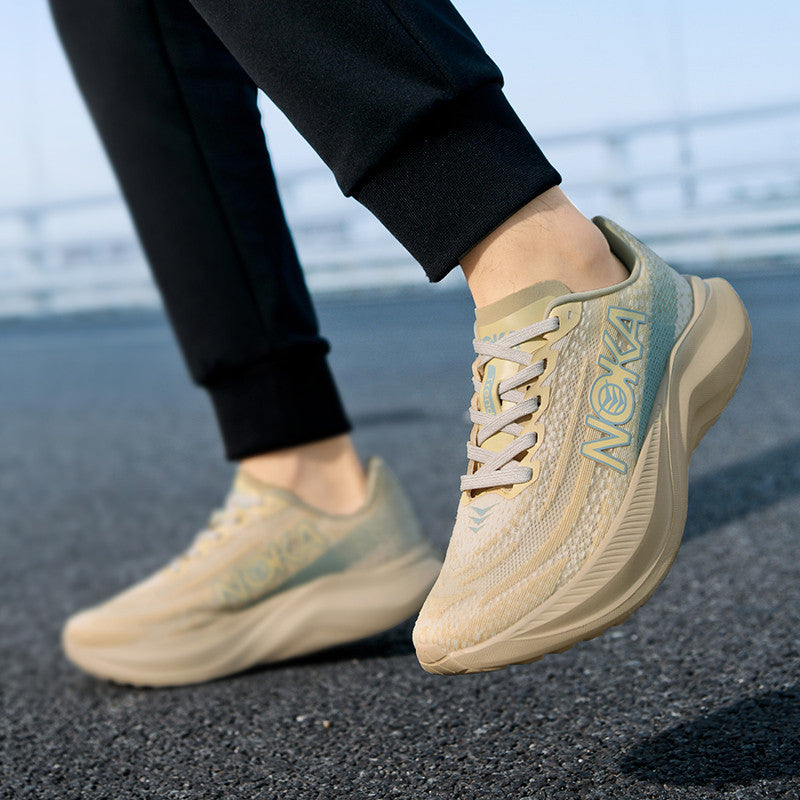 2025 Men's Shoes Autumn and Summer New Mesh Running Shoes Sports Shoes Breathable Shock Absorbing Soft Sole Student Shoes Lightweight Running Shoes
