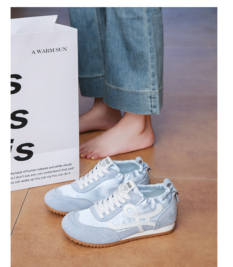 Women's 2025 New Summer Breathable Sports Shoes with 6cm Hidden Height Increase, German-Style Retro Running Shoes