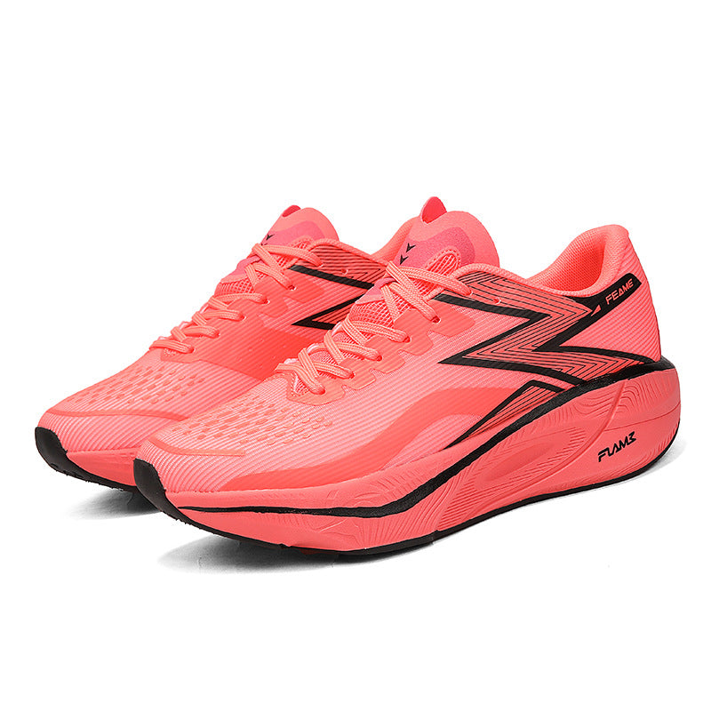 Marathon Carbon Plate Running Shoes for Men and Women, Ultra-Light Shock-Absorbing Shoes for Junior High School Students, Physical Testing Competitions, Racing Professional Sports Shoes, Lightweight
