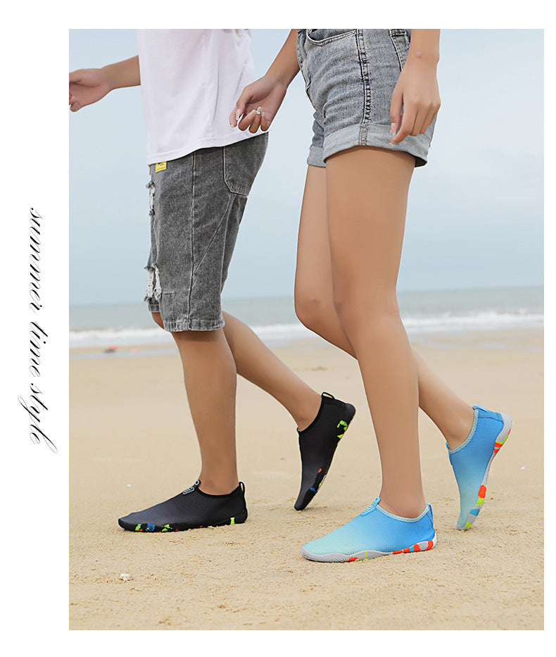 2022 new couple outdoor upstream swimming beach multi-functional shoes thick-soled swimming shoes low-top lazy shoes