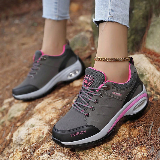 Heightened Air Cushion Women's Shoes Hiking Shoes Outdoor Shoes Casual Non-slip Breathable sneaker 41 Breathable plus size 42