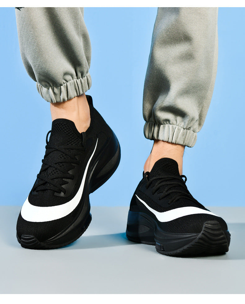 2025 Spring and Autumn Couple Trendy Sports Shoes Lightweight Breathable Mesh Running Shoes Male Teenage Student Sports Shoes