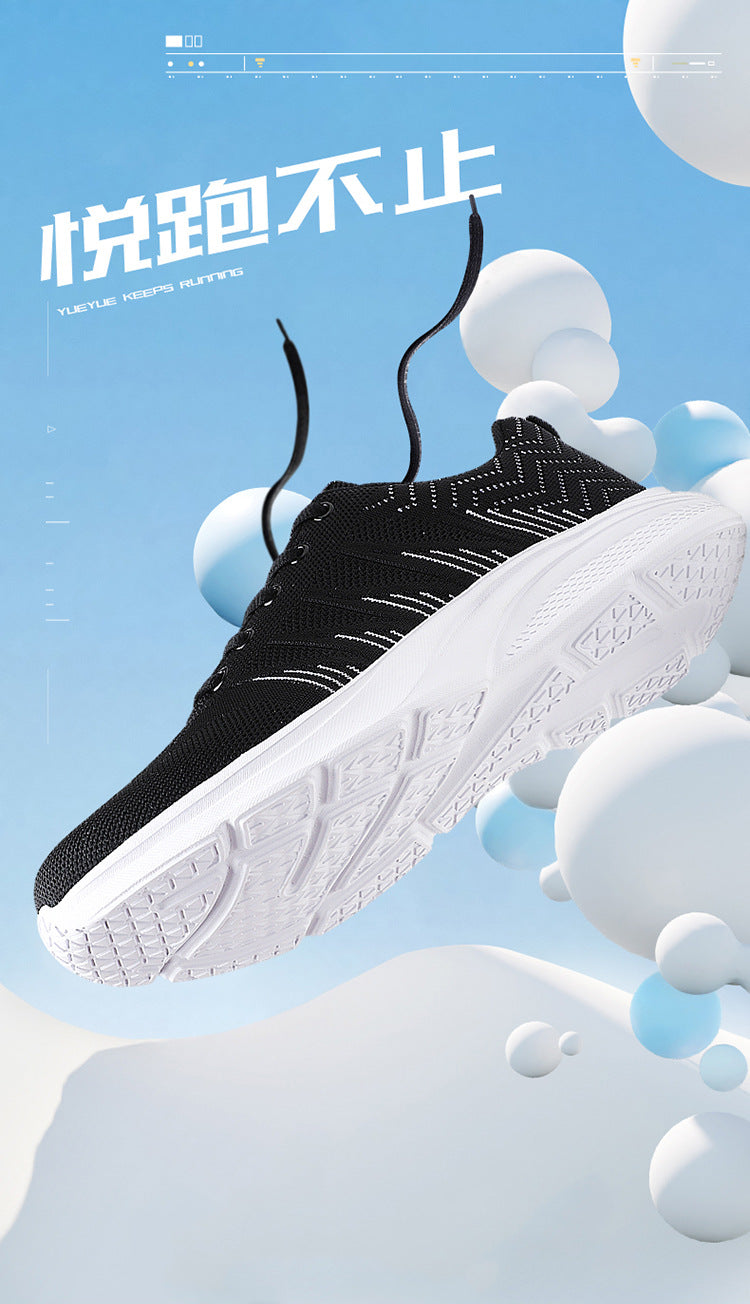 Men's Running Shoes 2025 New Cross-Border Outdoor Breathable Mesh Casual Shoes Men's Fashionable Trendy Sports Shoes