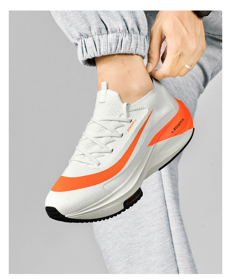 New Running Trendy Shoes Men's Air Cushion Shock Absorption 2025 Spring Lightweight Student Sports 46 Large Size Men's Shoes Casual and Breathable