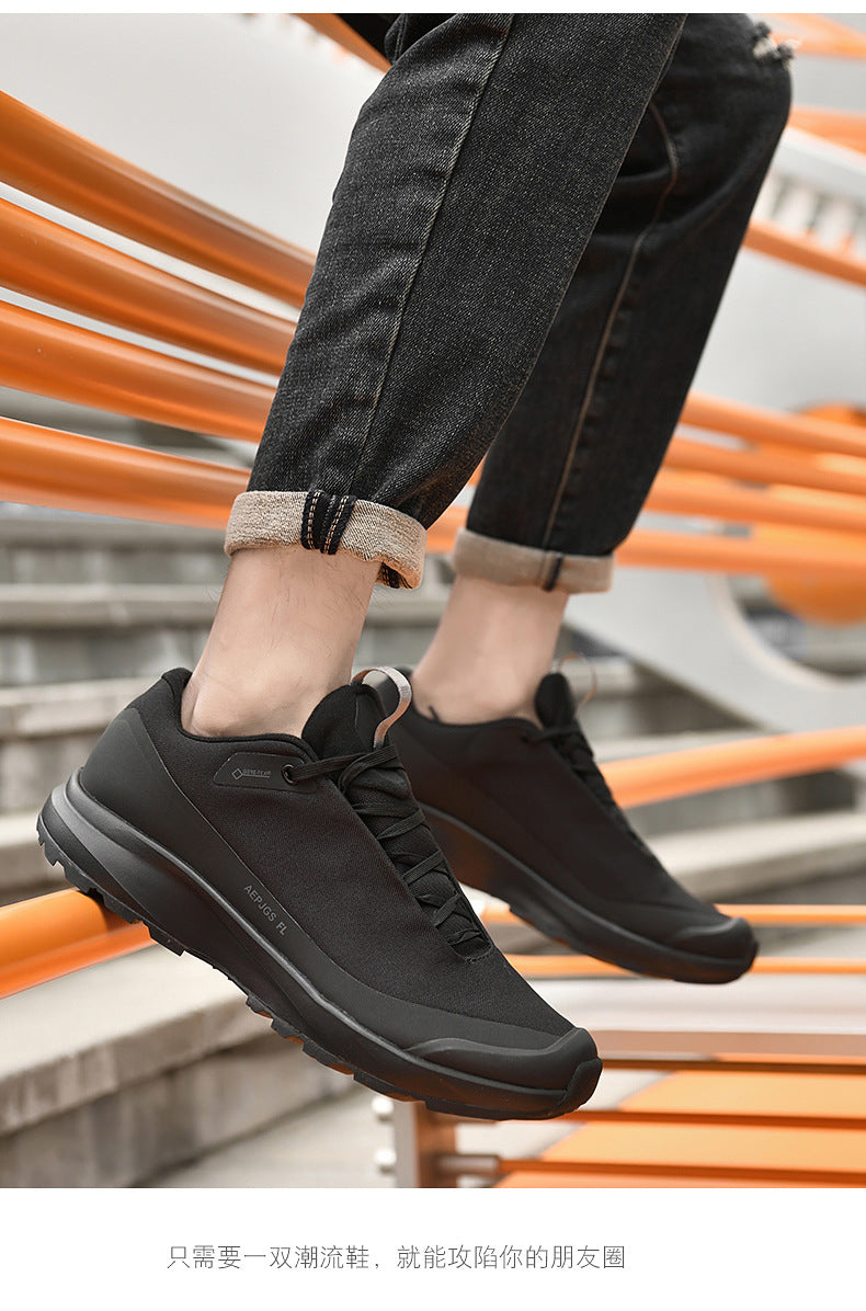 Live broadcast with men's shoes all-terrain running shoes outdoor socks waterproof cross-country hiking sneaker all-match casual shoes