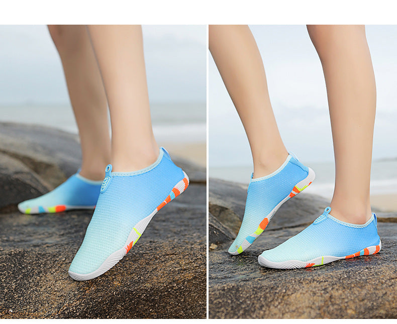 2022 new couple outdoor upstream swimming beach multi-functional shoes thick-soled swimming shoes low-top lazy shoes