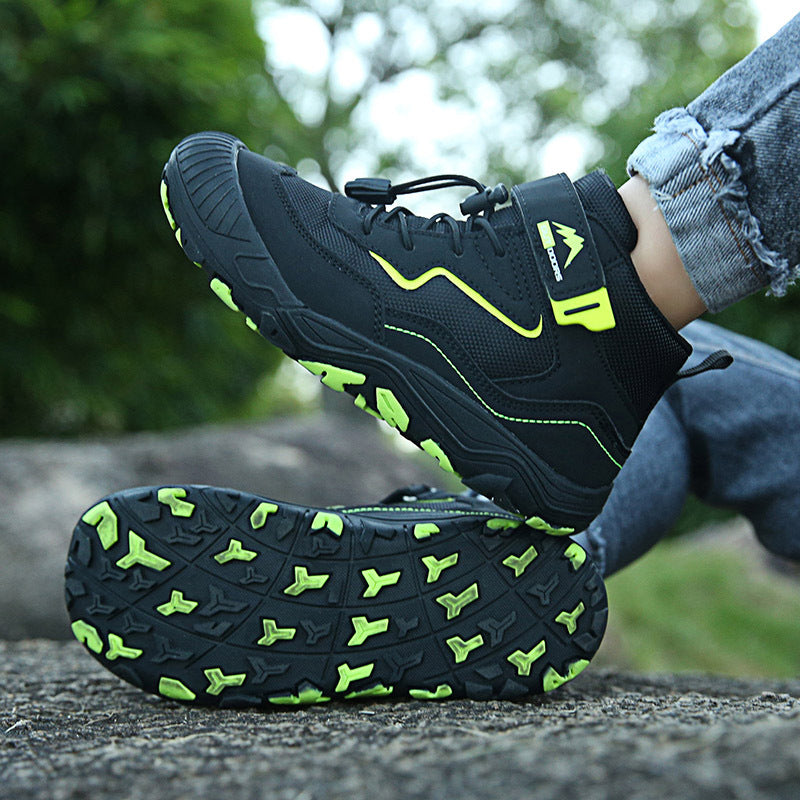 Cross-border Running Shoes Children's Shoes Amazon Outdoor sneaker Autumn and Winter Trendy Children's Anti-slip Shoes Large Children's Mountaineering Shoes