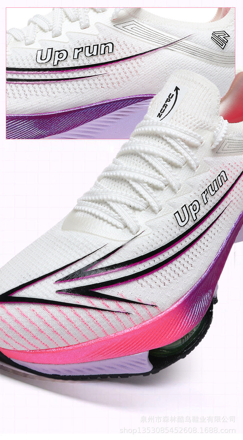 Up Run2026 New Air-Cushioned Sports Shoes for Spring, Men's and Women's Professional Physical Examination Marathon Racing Carbon Plate Running Shoes