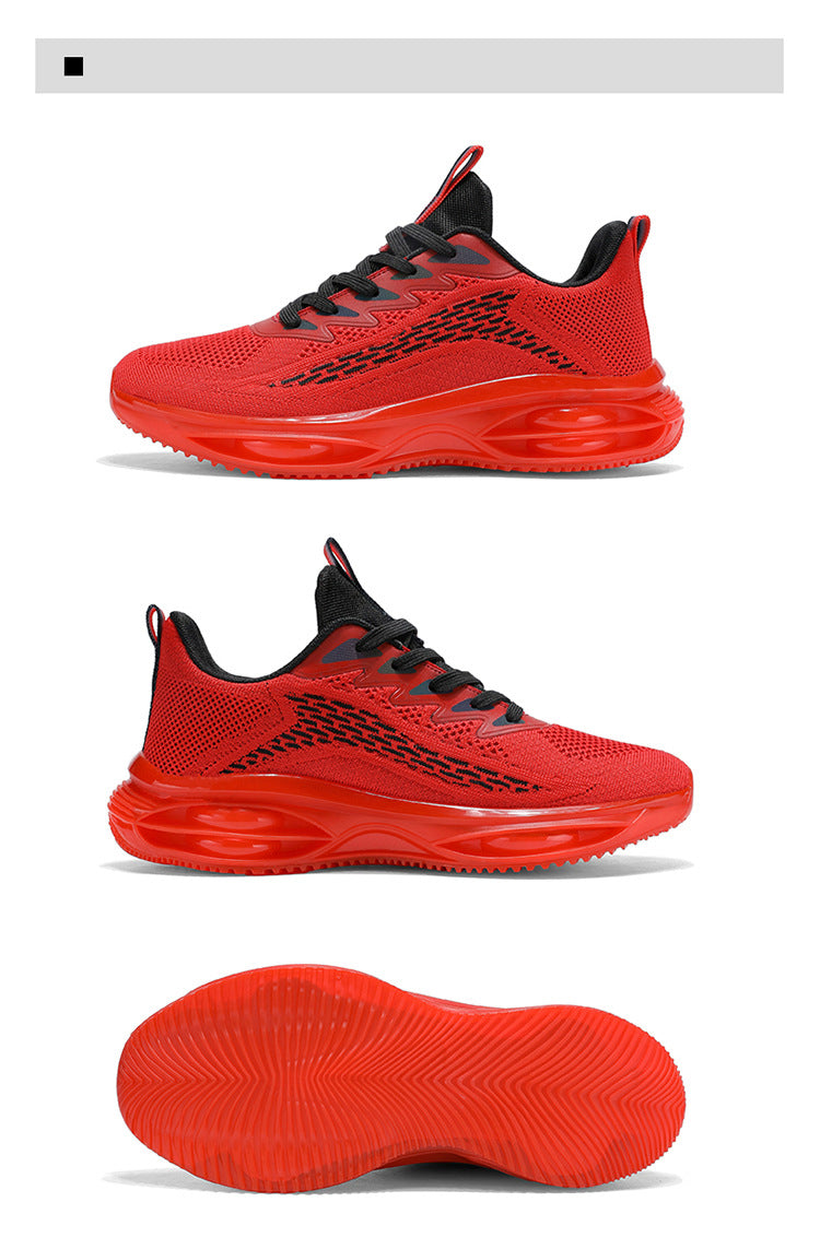 Men's Sports Shoes 2025 New Model Full-Length Air-Cushioned Running Shoes Men's Non-Slip Shock-Absorbing Casual Fashion Trendy Dad Shoes Men