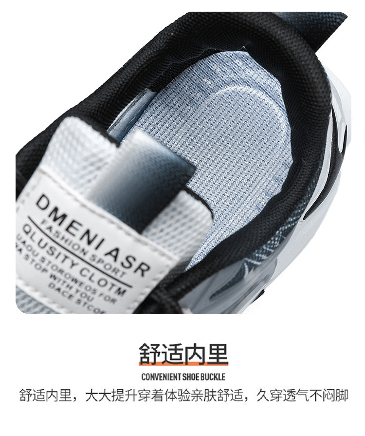 2025 New Summer Men's Sports Shoes for Students, Breathable Mesh Popular Mecha Hollow Frame Casual Sports Shoes