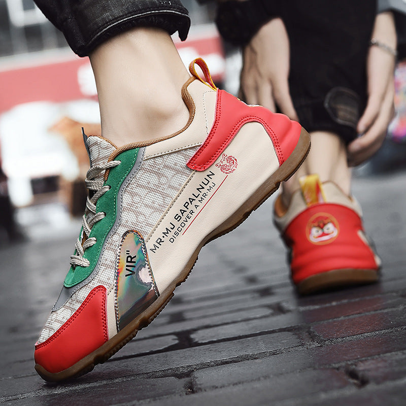 National Fashion Entry Luxury 2025 Summer Cross-border Casual Running Shoes Thick Sole Mesh Breathable Outdoor Torre sneaker